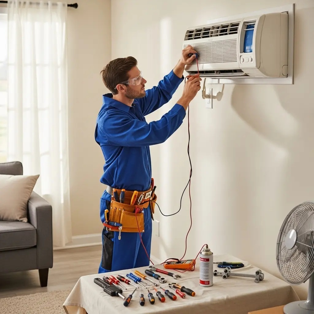 Sarıgöl Arçelik Arçelik klima gaz dolumu ve bakım – Enerji verimliliği artırıldı. - Teknik servis örneği